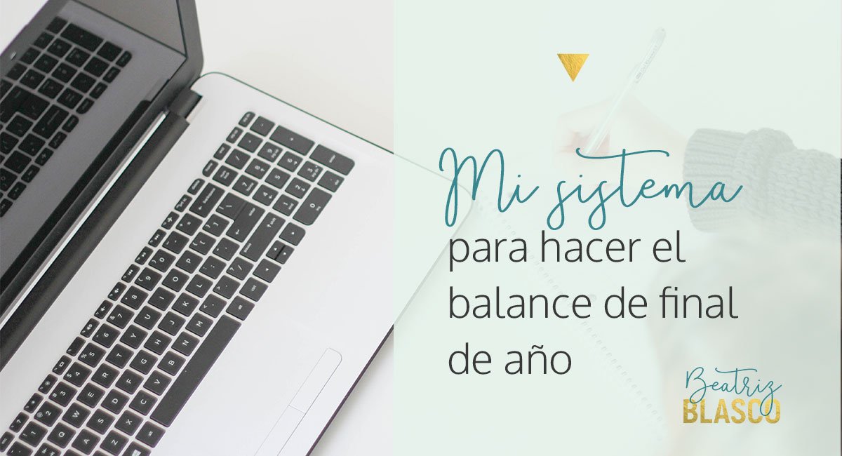 mi sistema para hacer balance